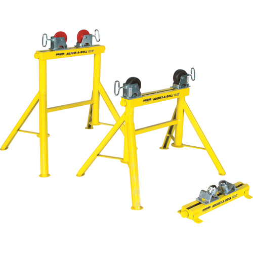 Adjust-A-Rolls&reg; Stand, 1000 lbs. Load Capacity, 36" Pipe Capacity Ottawa Fastener Supply