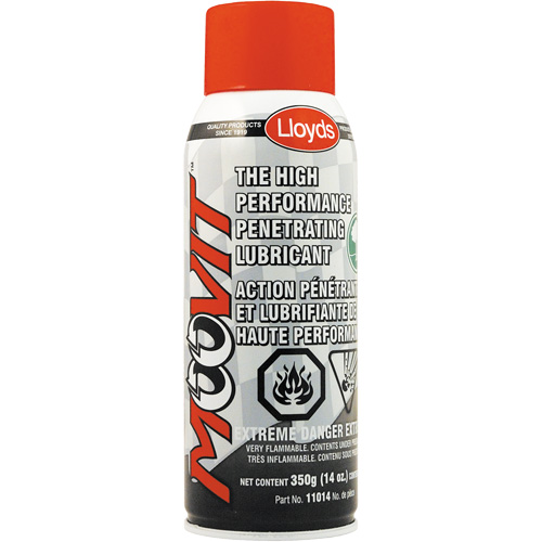 Moovit High Performance Lubricant, Aerosol Can, 350 g Ottawa Fastener Supply