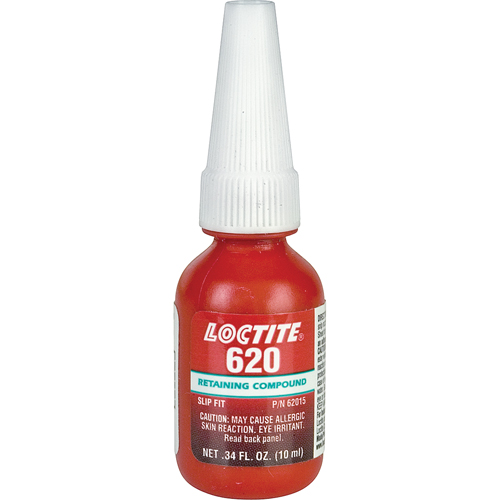 Retaining Compound 620 High Temperature, 10 ml, Bottle, Green Ottawa Fastener Supply