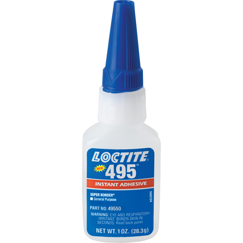 495 Super Bonder&reg; Instant Adhesive, Clear, Bottle, 28.3 g Ottawa Fastener Supply