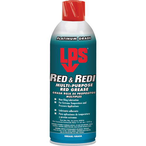 Graisse rouge Red & Redi tout usage, 16 oz, Canette a&eacute;rosol Ottawa Fastener Supply