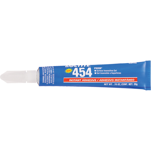 Prism 454 Instant Adhesive Gel, Clear, Tube, 20 g Ottawa Fastener Supply