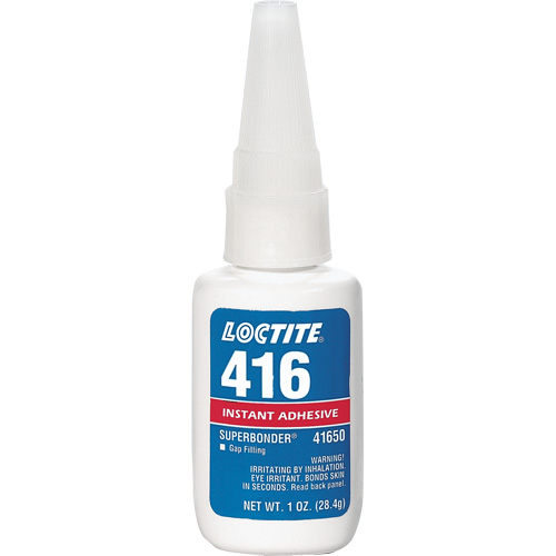 Colle instantan&eacute;e 416 Super Bonder, Transparent, Bouteille, 1 oz Ottawa Fastener Supply