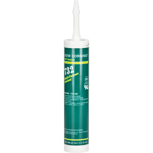 Scellant de silicone 732, Tube, Transparent Ottawa Fastener Supply