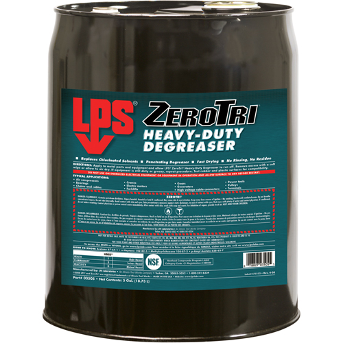 ZeroTri&reg; Heavy-Duty Degreaser, Pail Ottawa Fastener Supply