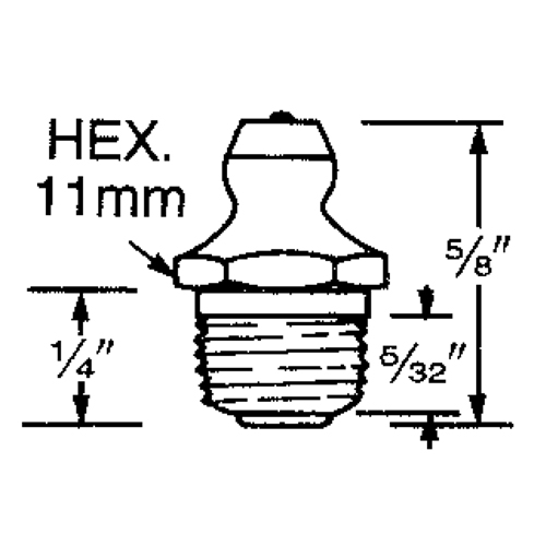 Raccord, Filetage de 10 mm Ottawa Fastener Supply