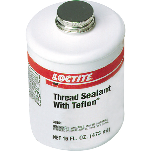 Thread Sealant with PTFE, Brush-Top Can, 473 ml, -51° C - 149° C/-59.8° F - 300.2° F Ottawa Fastener Supply