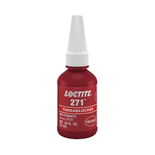Compos&eacute; de blocage 271, Rouge, &eacute;lev&eacute;, 10 ml, Bouteille Ottawa Fastener Supply