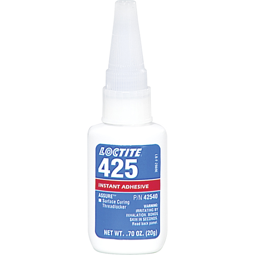 Assure 425 Surface Curing Threadlocker, Blue, Medium, 20 g, Bottle Ottawa Fastener Supply