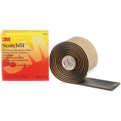 Scotchfil Electrical Insulation Putty, Roll, Black Ottawa Fastener Supply