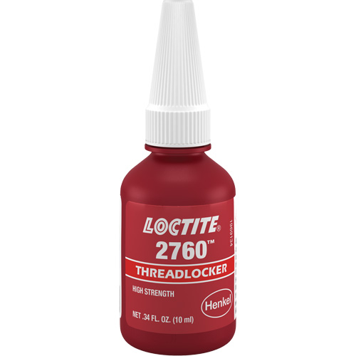 Threadlocker 2760 Instant Adhesive, Red, High, 10 ml, Bottle Ottawa Fastener Supply