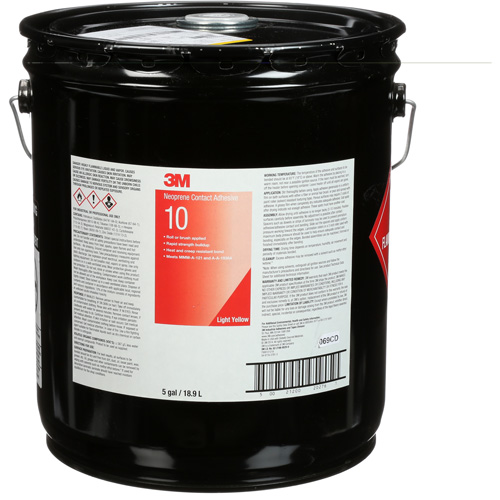 Ten Bond Contact Cement, Pail, 5 gal., Yellow Ottawa Fastener Supply