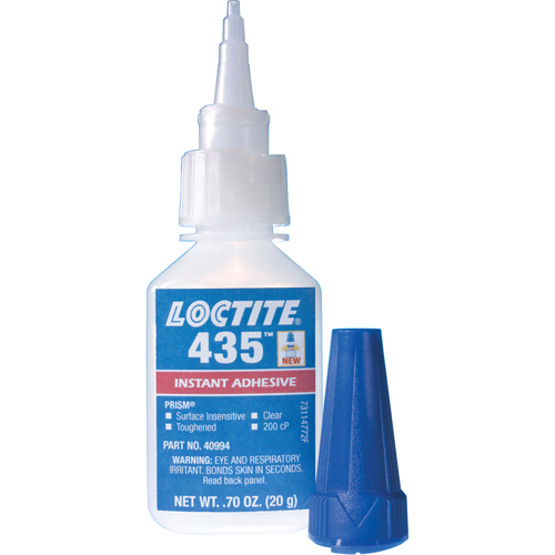435 Surface Insensitive Instant Adhesive, Clear, Bottle, 20 g Ottawa Fastener Supply