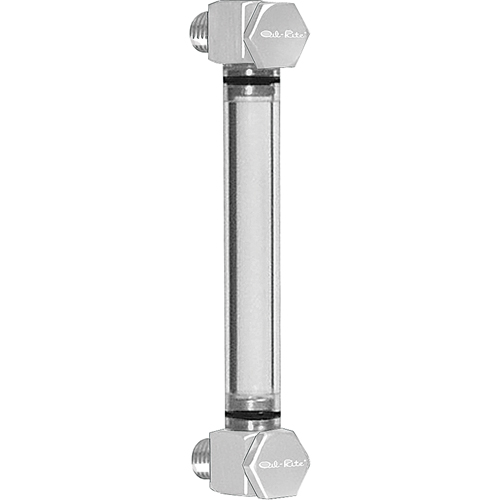 Round Nylon Liquid Level Gauge, Threaded, 7" L, 205°F (96.11° C) Ottawa Fastener Supply