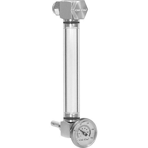 Round Nylon Liquid Level Gauge, Threaded, 6" L, 205°F (96.11° C) Ottawa Fastener Supply