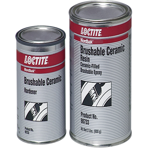 Nordbak Brushable Ceramic, 2 lbs., Kit, Grey Ottawa Fastener Supply