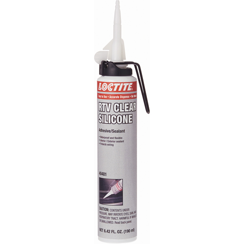 Superflex RTV Silicone Adhesive Sealant, Cartridge, Clear Ottawa Fastener Supply