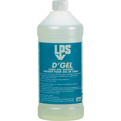 D'Gel&reg; Cable Gel Solvent, 32 oz., Bottle Ottawa Fastener Supply