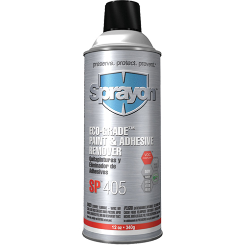SP405 Eco-Grade Paint & Adhesive Remover, 12 oz, Aerosol Can Ottawa Fastener Supply