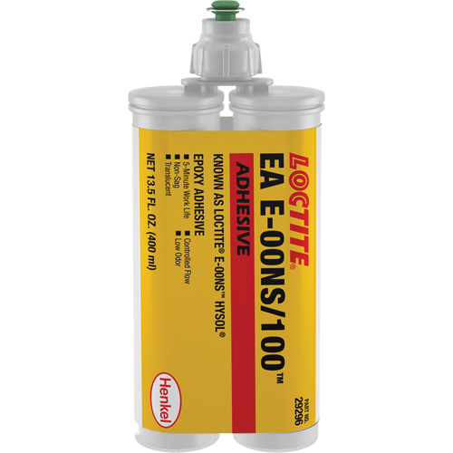&eacute;poxyde Hysol E-00NS, 400 ml, Cartouche double, Deux composants, Translucide Ottawa Fastener Supply