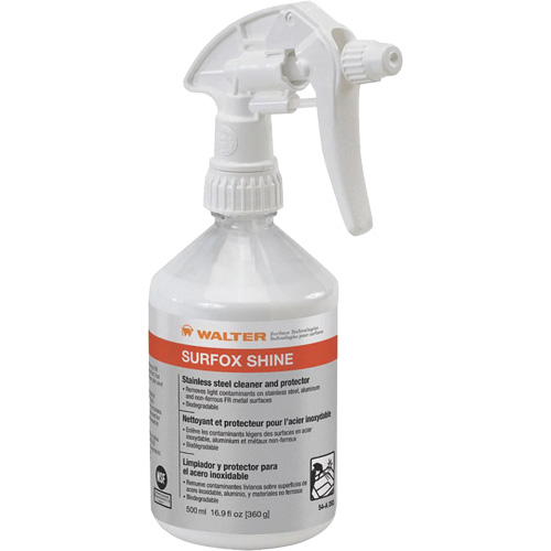 SURFOX Shine Stainless Steel Cleaner & Protector, 500 ml, Trigger Bottle Ottawa Fastener Supply
