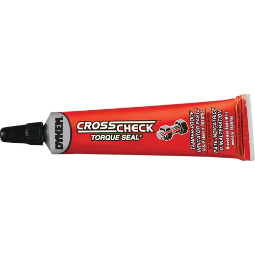 Cross Check Torque Seal&reg; Tamper-Proof Indicator Paste, 1 oz., Tube, Red Ottawa Fastener Supply