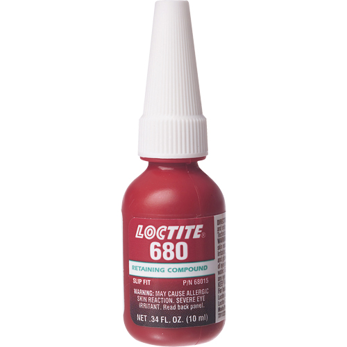 680 High Strenght/High Viscosity Retaining Compounds, 10 ml, Bottle, Green Ottawa Fastener Supply