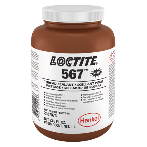 Scellant &agrave; filet haute temp&eacute;rature 567, Bouteille, 1 L,  Ottawa Fastener Supply