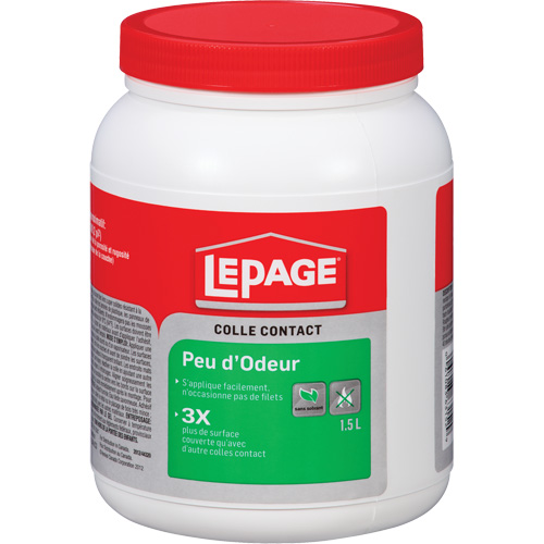 LePage&reg; Low-Odour Contact Cement, Tub, 1.5 L, Clear Ottawa Fastener Supply