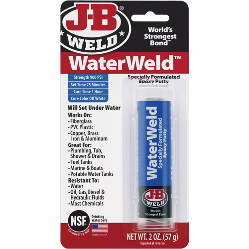 WaterWeld Epoxy, 2 oz., Stick, Off-White Ottawa Fastener Supply