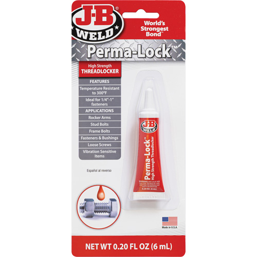 Perma-Lock Threadlocker, Red, High, 6 ml, Tube Ottawa Fastener Supply