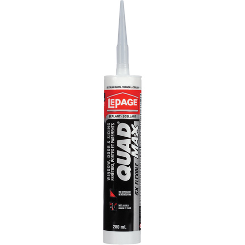 Quad&reg; Max Siding & Window Sealant, 280 ml, Tube, Off-White Ottawa Fastener Supply