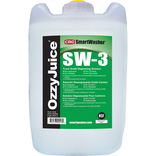 Solution d&eacute;graissante pour camion SmartWasher OzzyJuice, Cruche Ottawa Fastener Supply