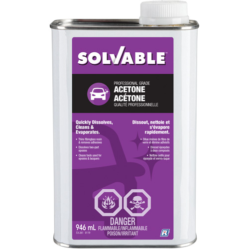 Liquid Acetone, 946 ml Ottawa Fastener Supply