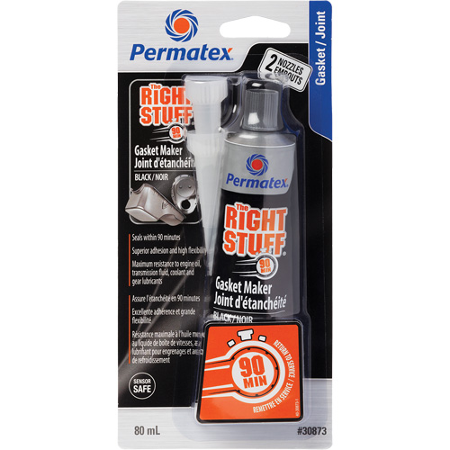 The Right Stuff&reg; 90 Minute Gasket Maker, Tube, Black Ottawa Fastener Supply