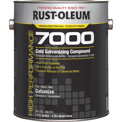 High-Performance 7000 System Cold Galvanizing Compound, Gallon Ottawa Fastener Supply