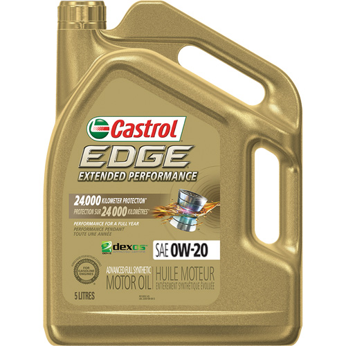 Huile pour moteur performance prolong&eacute;e 0W-20 Edge, 5 L, Cruche Ottawa Fastener Supply