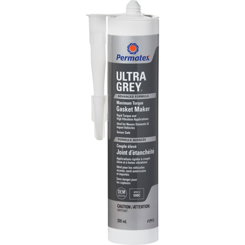 Ultra Grey&reg; Rigid High-Torque RTV Silicone Gasket Maker, Cartridge, Grey Ottawa Fastener Supply