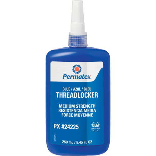 Threadlocker, Blue, Medium, 250 ml, Bottle Ottawa Fastener Supply
