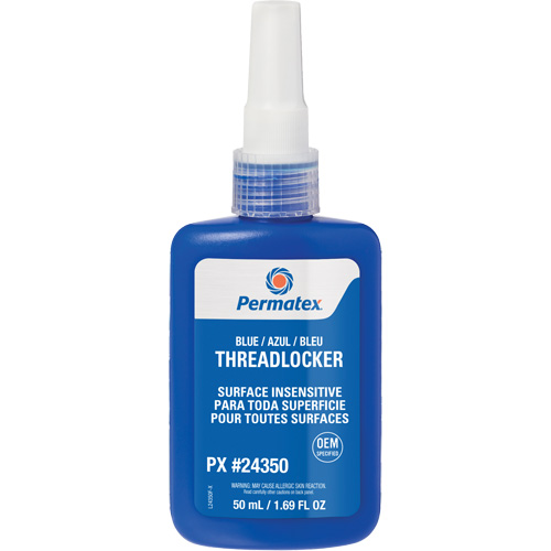 Surface Insensitive Threadlocker, Blue, High, 50 ml, Bottle Ottawa Fastener Supply