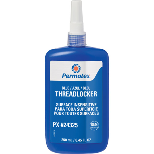 Surface Insensitive Threadlocker, Blue, High, 250 ml, Bottle Ottawa Fastener Supply