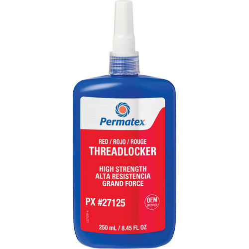 Threadlocker, Red, High, 250 ml, Bottle Ottawa Fastener Supply