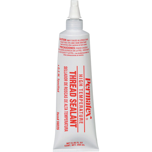 Scellant pour filetage haute temp&eacute;rature, Tube, 250 ml, -54° C - 204° C/-65° F - 400° F Ottawa Fastener Supply