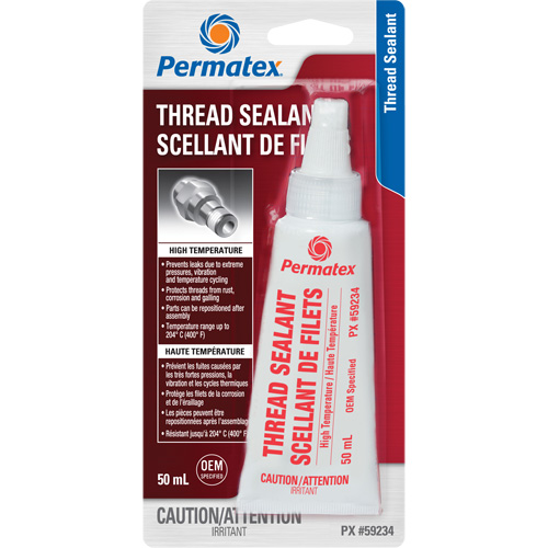 High Temperature Thread Sealant, Bottle, 50 ml, -54° C - 204° C/-65° F - 400° F Ottawa Fastener Supply