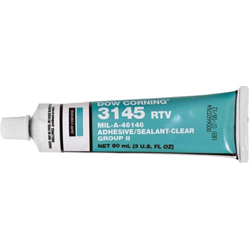 Dowsil RTV 3145 Silicone Adhesive Sealant MIL-A-46146, Tube, Clear Ottawa Fastener Supply