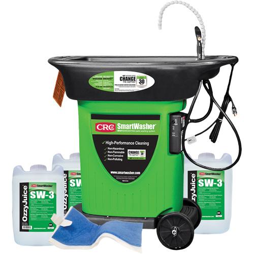 Trousse de bassin de nettoyage de pi&egrave;ces mobile SmartWasher SW-323 Ottawa Fastener Supply