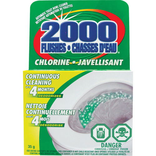 2000 Flushes&reg; Bleach Toilet Bowl Cleaner, 35 g, Tablet Ottawa Fastener Supply