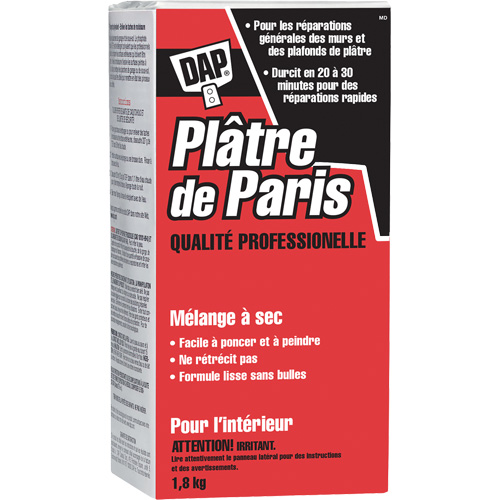 Plaster of Paris Dry Mix, 2 kg, Box Ottawa Fastener Supply