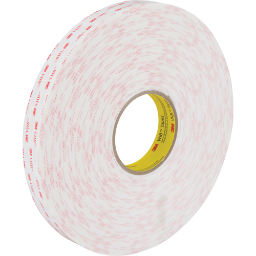 VHB Tape 4950, 33 m (108') L x 25.4 mm (1") W, 45 mils, Acrylic Ottawa Fastener Supply