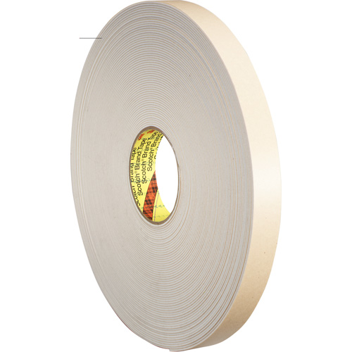Double-Coated Foam Tape, 33 m (108') L x 25.4 mm (1") W, 62 mils, Polyethylene Ottawa Fastener Supply